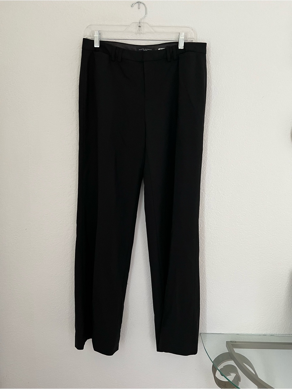 Banana Republic Black Women's Martin Straight-Leg Wool Dress Pants